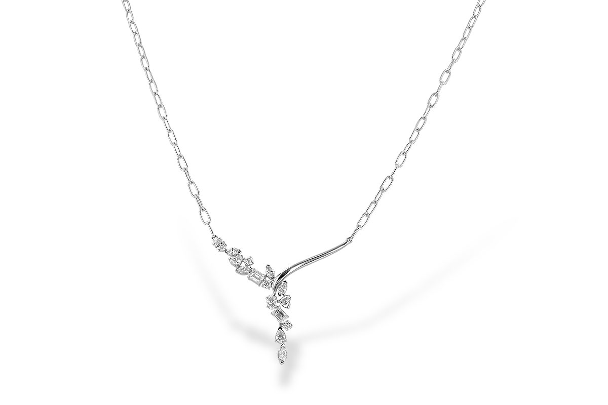 A310-70589: NECKLACE 1.22 TW FANCY CUT DIAMONDS (18")