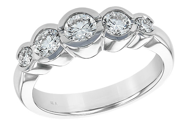B129-78770: LDS WED RING 1.00 TW