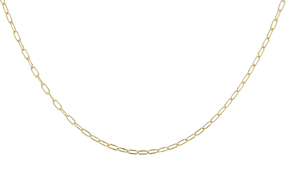 E310-69688: PAPERCLIP SM (20IN, 2.40MM, 14KT, LOBSTER CLASP)