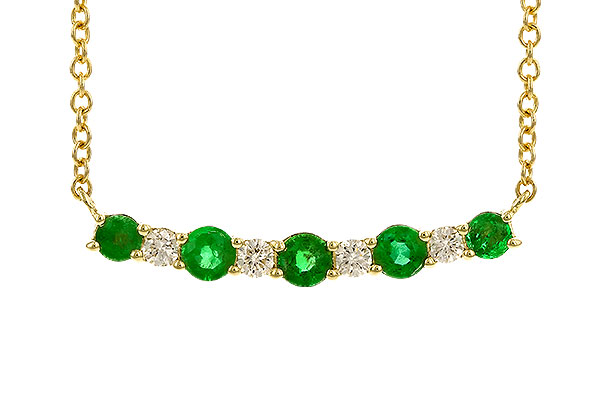 K310-71497: NECK .43 TW EMERALD .55 TGW