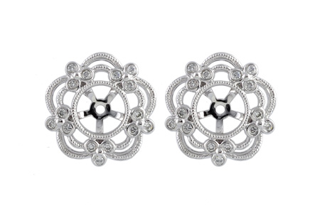 L222-49724: EARRING JACKETS .16 TW (FOR 0.75-1.50 CT TW STUDS)