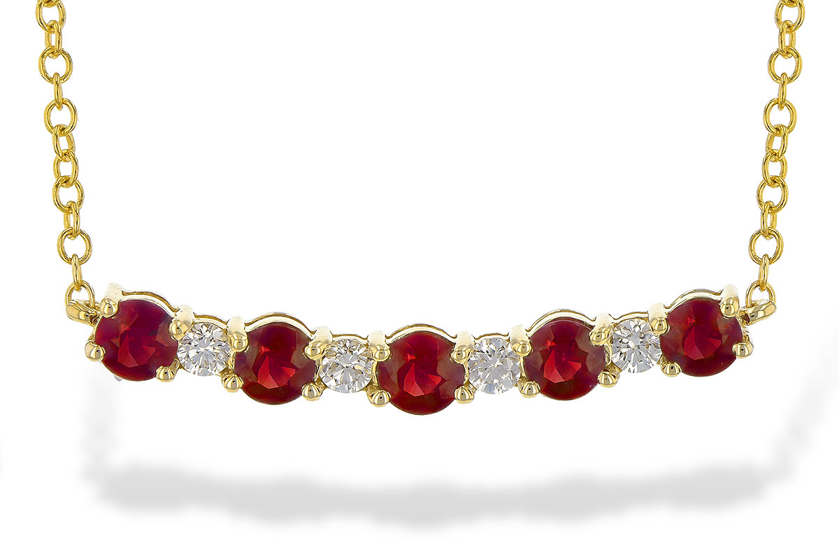 M227-08733: NECK .58 TW RUBY .70 TGW